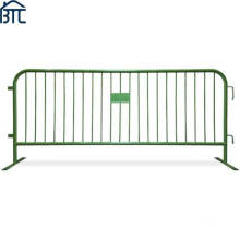 Hot Dipped Galvanized Steel or Powder Coat Color Finish Metal Crowd Control Pedestrian Barricades.